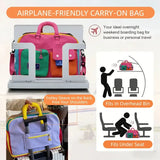 🌈 Color-Block Stitching Large Travel Duffel Bag | Multi-Functional Hand Luggage for Casual Trips/YELLOW