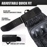 Full-Finger Multi-Functional Tactical Gloves, TPU Exoskeleton Impact Protection, Five-Finger Touchscreen Precision Control, Anti-Slip Wear-Resistant Palm, Essential for Outdoor Riding and Tactical Training./BLACK .L code