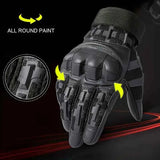 Full-Finger Multi-Functional Tactical Gloves, TPU Exoskeleton Impact Protection, Five-Finger Touchscreen Precision Control, Anti-Slip Wear-Resistant Palm, Essential for Outdoor Riding and Tactical Training./BLACK .XL code