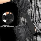 Full-Finger Multi-Functional Tactical Gloves, TPU Exoskeleton Impact Protection, Five-Finger Touchscreen Precision Control, Anti-Slip Wear-Resistant Palm, Essential for Outdoor Riding and Tactical Training./BLACK .XL code