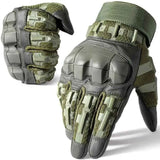 Full-Finger Multi-Functional Tactical Gloves, TPU Exoskeleton Impact Protection, Five-Finger Touchscreen Precision Control, Anti-Slip Wear-Resistant Palm, Essential for Outdoor Riding and Tactical Training./GREEN .L code