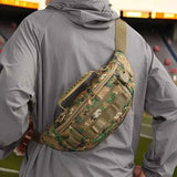 Tactical Camo Waist Bag: Water-Repellent Oxford, Multi-Compartment, Lightweight 0.25kg, Chest/Crossbody/Waist Carry – All-Scenario Essential/Jungle camouflage In Australia - Darrahopens