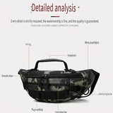 Tactical Camo Waist Bag: Water-Repellent Oxford, Multi-Compartment, Lightweight 0.25kg, Chest/Crossbody/Waist Carry – All-Scenario Essential/Jungle camouflage In Australia - Darrahopens