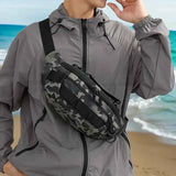 Tactical Camo Waist Bag: Water-Repellent Oxford, Multi-Compartment, Lightweight 0.25kg, Chest/Crossbody/Waist Carry – All-Scenario Essential./Desert camouflage In Australia - Darrahopens