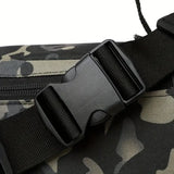 Tactical Camo Waist Bag: Water-Repellent Oxford, Multi-Compartment, Lightweight 0.25kg, Chest/Crossbody/Waist Carry – All-Scenario Essential/Night camouflage