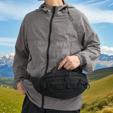 Tactical Camo Waist Bag: Water-Repellent Oxford, Multi-Compartment, Lightweight 0.25kg, Chest/Crossbody/Waist Carry – All-Scenario Essential/Night camouflage