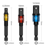 Carbide Right-Angle Drill Bit Kit – High-Efficiency Drilling Tool for Tight Spaces (3-Piece Black-Color Rods + Black Short Right-Angle Bit)