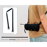 Cycling top tube bag, 2.4L large capacity holds all your small essentials, six reflective strips keep you safe during night rides, detachable for use as a crossbody bag, one bag for multiple uses./grass green