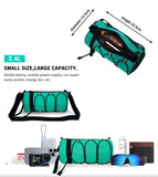 Cycling top tube bag, 2.4L large capacity holds all your small essentials, six reflective strips keep you safe during night rides, detachable for use as a crossbody bag, one bag for multiple uses./grass green