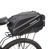 Ride and commute with one bag – waterproof, large capacity, and instantly converts to a shoulder bag.（Black messenger bag）