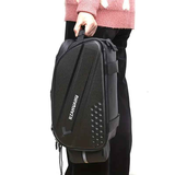 Ride and commute with one bag – waterproof, large capacity, and instantly converts to a shoulder bag.（Black messenger bag）