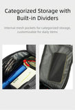 Ride and commute with one bag – waterproof, large capacity, and instantly converts to a shoulder bag.（Black messenger bag）