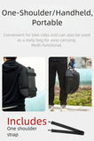 Ride and commute with one bag – waterproof, large capacity, and instantly converts to a shoulder bag.（Black messenger bag）
