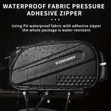 Ride and commute with one bag – waterproof, large capacity, and instantly converts to a shoulder bag.（Black messenger bag）
