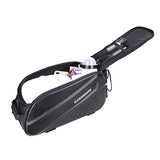 Ride and commute with one bag – waterproof, large capacity, and instantly converts to a shoulder bag.（Black messenger bag）
