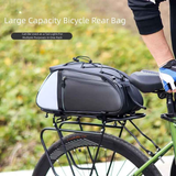Ride and commute with one bag – waterproof, large capacity, and instantly converts to a shoulder bag.（Silver-gray reflective backpack）