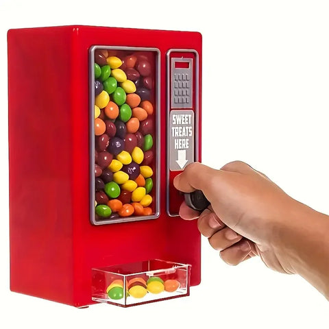 Retro Pull-Type Candy Dispenser, PS+PP Material, No Batteries Needed, Large Capacity Compatible with Various Candies, Fun Desktop Gift for Ages 6+