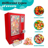 Retro Pull-Type Candy Dispenser, PS+PP Material, No Batteries Needed, Large Capacity Compatible with Various Candies, Fun Desktop Gift for Ages 6+