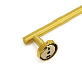 Darrahopens Home & Garden > Bathroom Accessories > Shower Accessories Brushed Gold Stainless Steel 750mm Long Towel Rack Rail Holder Round Hanger Bar
