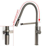 Darrahopens Furniture > Bathroom > Shower Heads & Screens WELS Gun Metal Stainless Steel Pull Out Swivel Kitchen Mixer Sink Tap Spout Faucet