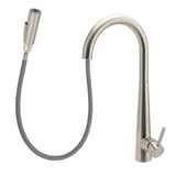 Darrahopens Furniture > Bathroom > Shower Heads & Screens Brushed Nickel Pull Out Kitchen Tap Sink Mixer Faucet Spout 2 Modes Spray Outlet