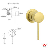 Darrahopens Furniture > Bathroom > Shower Heads & Screens WELS Brushed Gold Dual Large Round Shower Set 12" Rain Head Stainless Steel Handheld Sliding Rail Small Face Mixer