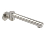 Darrahopens Furniture > Bathroom > Shower Heads & Screens Brushed Nickel Round Basin Wall Mounted Faucet Outlet 180 Swivel Vanity Bathtub Spout