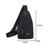 Waterproof Crossbody Sling Bag for Women and Men, Black Small Chest Backpack for Hiking Travel Camping In Australia - Darrahopens