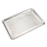 Stainless Steel Baking Sheet Tray, Perforated Cookie Pan and Food Serving Tray for Baking, 27 x 20 x 2.5 cm In Australia - Darrahopens