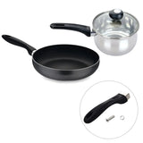 Anti Scald Pot Handle Replacement, Long Cookware Pan Grip for Saucepan Accessories