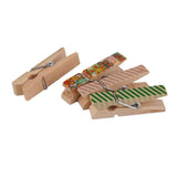 100 Pcs Mini Wooden Clothespins, Small Photo Paper Craft Clips for Hanging Decorations, 35 x 10 mm In Australia - Darrahopens