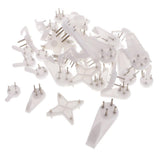 40 Count Heavy Duty Picture Hangers for Brick Concrete and Cinder Walls With Installation Pins