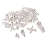40 Count Heavy Duty Picture Hangers for Brick Concrete and Cinder Walls With Installation Pins