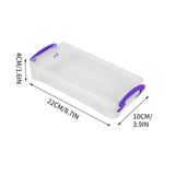 Large Capacity Clear Plastic Pencil Case With Snap Tight Lid, Crayon and Marker Storage Box