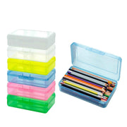 Large Capacity Clear Plastic Pencil Case With Snap Tight Lid, Crayon and Marker Storage Box In Australia - Darrahopens