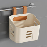 Poolside Storage Basket, Polypropylene Cup and Toy Bin for Above Ground Frame Pools, White Gray Yellow, 8.07 x 7.48 x 4.13 in