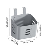 Poolside Storage Basket, Polypropylene Cup and Toy Bin for Above Ground Frame Pools, White Gray Yellow, 8.07 x 7.48 x 4.13 in