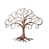 Waterproof Iron Metal Wall Art Decor, Modern Hanging Ornament for Outdoor Garden Patio, 11.81 x 9.84 in