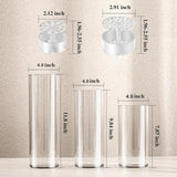 Acrylic Cylinder Vase, Tall Unbreakable Plastic Hurricane Vase for Wedding Bouquet Centerpieces