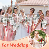 Clear Flower Bouquet Bags With Handles, Large Transparent Florist Gift Packaging for Wedding Birthday and Valentines Day