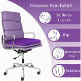 Gel Seat Cushion for Long Sitting, Double Thick Cooling Office Chair Car Wheelchair Pad for Back Hip Sciatica and Tailbone Relief