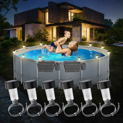 Waterproof Solar LED Pool Light, Night Light for Ground Pool Fence Decoration and Pool Accessories In Australia - Darrahopens