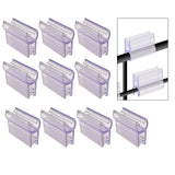 10 Pcs Gridwall Label Holder Clips, Merchandise Sign Display Holder Stands for Retail Display
