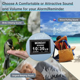 Dementia Digital Clock for Seniors, Extra Large Electric Calendar Clock With 20 Alarms Auto DST and HD Display, 10 in, 1024 x 600P