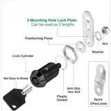 5 Pack Cabinet Locks With Keys, Keyed Alike RV Storage Door Camper Toolbox Cam Locks, 1 in