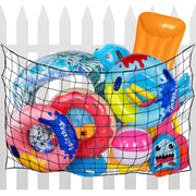 1 Pack Extra Large Pool Toy Float Storage Net, Heavy Duty Elastic Mesh Organizer for Poolside Fence Toys and Rafts, 71 x 47 in In Australia - Darrahopens