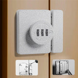 1 Pack White Closet Door Lock, 3 Digit Keyless Bifold Cabinet Lock for Swinging Sliding Cupboard Pantry Barn Shed Drawer