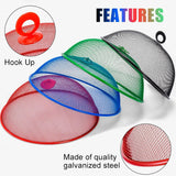 8 Pack Mesh Metal Food Covers, Round Outdoor Picnic Food Tents for Dinner Plates BBQ Camping Party, 10.7 in