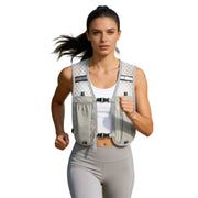 Grey Lightweight Running Vest for Women, Breathable Hydration Backpack for Hiking Running and Biking