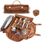 Travel Bartender Canvas Tool Bag, Professional Bar Tool Organizer for Home Cocktail Making and Camping, Without Tools In Australia - Darrahopens